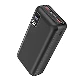 PowerBank 50000mAh große kapazität, 22,5W Powerbank PD20W Schnell Aufladende Externer Handyakku USB C mit LED Display 3 Ausgängen & 2 Eingängen Tragbares Ladegerät für iPhone16 15 14 13 12 Pro Max