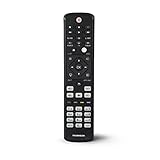 Thomson Ersatz-Fernbedienung für Philips TVs (sofort einsatzbereit, lernfähig, Simple Mode, leuchtende Tasten, Infrarot) IR Remote Control schwarz
