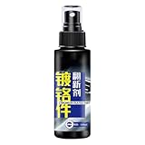 Metallpoliercreme - 100 Ml Tiefes Sauberes Spray, Chrom-Randwachs | Finishing Gel-Reibenverbindung, Autohellennahl-Glühpaste, Stoßfängerraube, Fahrzeugverkleidungs​​-Shiner Für Motorrad Scheinwerfer