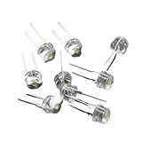 15 Stück 8 mm Strohhut-LED-Diode, ultrahell, weiß, 0,5 W, F8-Leistung, 0,5 W, Leuchtdiode, Rot, Gelb, Grün, Blau, Rosa, Warmweiß(2.8-3.0V Warm White)