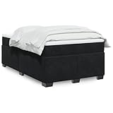 Xichuzi Boxspringbett mit Matratze Schwarz 120x190 cm Samt, Bett, Bettgestell, Jugendbett, Schlafzimmer Bett, Bed Frame - 3285271