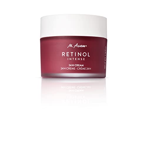 M. Asam RETINOL INTENSE 24h Cream (100ml)– pflegende Gesichtscreme für effektive Faltenglättung & gegen Anzeichen der Hautalterung, mit Retinol, Hyaluron & Sheabutter, vegane Anti-Aging Gesichtspflege