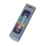 MUELODSIC Batterietester mit LCD Balkendiagramm Kapazitätsprüfer für Aa Aaa Knopfzellen Geeignet für Zink Alkaline und Wiederaufladbare Batterien Tragbares Messgerät mit Farbindikator