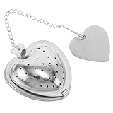 Generisch Ich Liebe Teeabfluss Teesieb Tee-diffusor Teeblatt Steiler Tee-eier Für Losen Tee Kaffee-ei Feines Tee-ei Teeblatt-sieb Loses Tee-ei Teefilter Sieb Tee Ball Silver Rostfreier Stahl