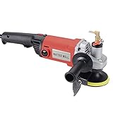 Elektrisch Nassschleifmaschine Messerschleifer Poliermaschine Steinschleifer 1400W mit Diamant Auflage Satz - Nasspolierer für Granit und Marmor - Stufenlose Drehzahlregelung