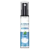 KOAHDE Tabletten Retainer frisch,Retainer Reinigungstabletten,Hellt Zähne auf und bekämpft Mundgeruch,Reinigungsschaum für Mundgeräte,Retainer Fleckenentfernungsschaum,Zahnspangenreiniger,30ML