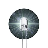 Lumetheus LED 5mm Farbe weiß 25000 mcd 25 Stück Leuchtdiode extra hell 3V weiße Diode 2 Pin LEDs