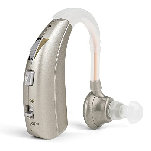 Britzgo hearing amplifier Die neue Generation verfügt über einen neuen Funktionsschalter mit'M'-Taste und ein wiederaufladbares C-Ladegerät