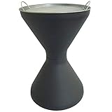 Diabolo Standaschenbecher in Anthrazit mit verzinktem Metallgitter inklusive Sand. 600/ 400 mm