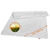 sleepling Sommerdecke 135x200, Wildseidendecke 135 x 200, Sommerbettdecke leicht, Seidendecke mit 100% Wildseide, Bezug 100% Baumwolle, Made in Germany, Ökotex, waschbar 40 Grad