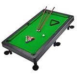 Mini Pool Billardtisch Pooltisch Set, Mini-Billardtisch zum Aufstellen Tragbarer Stressabbau-Tisch-Snooker-Spiel-Set für Kinder und Erwachsene