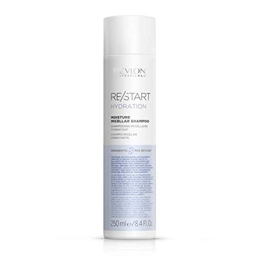 RE/START Hydration Moisture Micellar Shampoo, 250 ml, Mizellen Shampoo für Haar & Kopfhaut, Haarshampoo für mehr Feuchtigkeit, cremiger Schaum für normales bis trockenes Haar, Anti Frizz