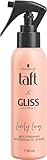 Taft x Gliss Hitzeschutz-Spray Lovely Long (150 ml), Multitasking-Spray bietet Hitzeschutz bis zu 230°, Schutz vor Spliss und langanhaltende definierte Styles