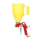 Hopper Gun Texture Sprayer, 3L 1/4 Zoll Kunststoff Hopper Air Spray Gun Trockenbau-Malerei-Sprühgerät Trockenbau-Textur-Sprühgerät Wandtextur-Sprühgerät Wandmalerei-Sprühgerät
