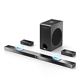 ULTIMEA 5.1.2 Soundbar Kompatibel mit Dolby Atmos, Heimkino Surround Sound System, 8“ Wireless Subwoofer, Soundbar für TV, 2 nach Oben gerichtete Treiber, 4K HDR, Nova S80 (2025 Upgraded Speakers)