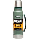 Stanley Classic Legendary Thermoskanne 1L - Hält 24 Stunden heiß/Kalt - Spülmaschinenfest - Auslaufsicherer Deckel dient als Becher - Isolierflasche BPA Frei - Edelstahl Thermosflasche