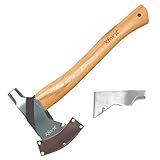 Xforst Axt Beil Hammeraxt Mauererhammer, mit Hickory Stiel 0,95Kg 39cm Modell AH802