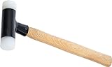 BGS 1859-30 | Schonhammer | Hickory-Stiel | rückschlagfrei | Ø 30 mm | 300 g | Kunststoffhammer
