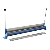 Schwenkbiegemaschine Abkantbank 1000mm, Blechbiegemaschine Abkantmaschine, max. Biegewinkel 135° 1,2 mm Faltkapazität, Manuelle Blechbearbeitung Biegemaschine Kantbank Blechbieger