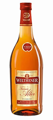 Wilthener Feiner Alter Weinbrand 36% vol., Brandy in V.S.O.P.-Qualität, in Limousin-Eichenholzfässern gelagert (1 x 0.7 l)