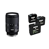 TAMRON 17-70mm F/2.8 Di III-A VC RXD Zoom-Objektiv & RØDE Wireless GO II Ultrakompaktes Kabelloses Zweikanal-Mikrofonsystem
