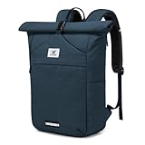 SKYSPER Rolltop Rucksack Herren Groß Schulrucksack Teenager mit Laptopfach Damen Rolltop Reiserucksack Unisex Tagesrucksack für Uni Arbeit Fahrrad