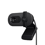 Logitech Brio 105 Business-Webcam mit Full HD und 1080p, automatischem Beleuchtungsausgleich, USB-A, Abdeckblende, einfacher Einrichtung, kompatibel mit Windows, macOS, ChromeOS - Graphit