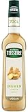 Mathieu Teisseire Ingwer Sirup, für Getränke, Erfrischungsgetränke, Cocktails und Desserts, Flasche 70 cl