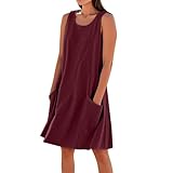 Damen Fashion Kleider Langarm Freizeitkleid luftig musselin Kleid Sommer lose lässige rückenfreies Elegantes Resort Strandkleid leicht blumenkleid