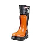 Oregon Yukon Kettensägen-Schnittschutz-Gummustiefel aus Naturkautschuk, mit Stahlkappen (Größe 43)