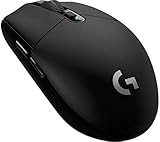 Logitech G305 LIGHTSPEED kabellose Gaming-Maus mit HERO 12K DPI Sensor, Wireless Verbindung, 6 programmierbare Tasten, 250 Stunden Akkulaufzeit, Leichtgewicht, PC/Mac - Schwarz