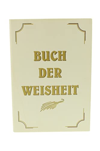 Schnapsgeschenk - Schnapsbibel mit Aufdruck Buch der Weisheit - 3x100ml Flaschen LIKÖR (Marillenlikör/Himbeerlikör/Zirbenlikör)