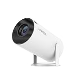 LQWELL HY300 PRO Mini Beamer, 4K 1080P Unterstützung, mit Android 11, WiFi 6, Bluetooth 5.0, unterstützt Airplay & Miracast, tragbarer Heim- und Outdoor-Projektor, für Android/iPhone/PC/Mac/Switch