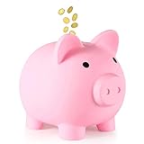 DUTTY Sparschwein, Geldbanken, kleines Wechselschwein, niedliche Accessoires, Familie und Freunde(with kleine Glocke)