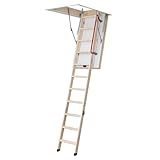 DOLLE Bodentreppe wärmegedämmt 120 x 60 cm U-Wert 0,77 Lichte Raumhöhe bis 285 cm