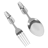 Veemoon 1 Set Kreativer Löffel Und Aus Edelstahl Kleine Löffel Gabeln Wurstzubehör Kleine Vorspeisenlöffel Obstdesserts Soßenlöffel Esslöffel Geschlitzter Dessertlöffel
