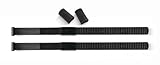 Atera 022737 Rastbänder für Abstandshalter - 2er Set, TPU stahlverstärkt, inkl. Ersatz-Gummipolster, Schwarz 600 mm Länge