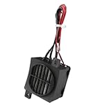 Kissmii Isolierter 24V PTC-Lüfterheizer Konstante Temperaturheizung Leitfähige Heizung Raumheizung Inkubator 80W
