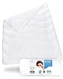 Sommerdecke 135x200 BLANCO | Luftige Schlaf-Decke mit Feuchtigkeitsmanagement & hoher Atmungsaktivität | Optimale Hygiene für Allergiker | Perfekte Bettdecke für warme Nächte & im Sommer 135 x 200 cm