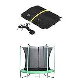 Outdoor Trampolin NetzØ 183, 244, 306, 366, 427, 457cm, Trampolin Sicherheitsnetz, Ersatznetz, rundes Schutznetz für Gartentrampolin, für 6/8 Stangen trampolinnetz (6 stangen,244cm)