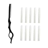 CALLARON 1 Set Haarschneidemaschine Set Haar Haarschnitt Rasiermesser Haarschneiderasierer Home Haarschnitt Kit Edelstahl Schwarz
