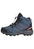 adidas Terrex Gore-TEX Hiking Shoes-Mid (Non-Football), Wonder Steel/Grey Three/Impact orange, 40 EU