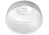 BranQ - Home essential Mikrowellenabdeckhaube, BPA-frei Kunststoff, Transparent, Ø 27x9 cm