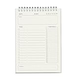 Wochenplaner, Notizbuch, 160 Seiten, liniert, für Schüler, Tagesplanung, Doppelspulenbindung, Notizbuch, akademischer Planer