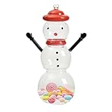 Keksdosen für den Urlaub, Schneemann-Glas mit Deckel, Leckerli-Organizer, Glas für Wohnzimmer, Tischdekoration, Hochzeit, Studium, Schlafzimmer, Bankette