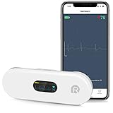 Wellue DuoEK-S Mobiles EKG Gerät, Bluetooth Wireless Tragbarer Herzmonitor mit 0,96 Zoll OLED-Bildschirm, 30s - 5 Min Überwachung, Herzfrequenzmonitor, APP für iOS und Android