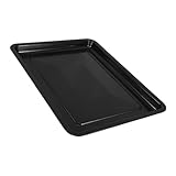 ULTECHNOVO Schwarz Glänzende Emaille Backform Multifunktionale Antihaftbeschichtete Backplatte für Kuchen Pizza und Gebäck für Ofen