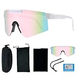 DADAPANGHU Schnelle Brille Rave Polarisierte Sonnenbrille Herren Fahrradbrille Damen Fahrrad Brillen Herren Sportbrille, UV400 Schutzbrille für Outdooraktivitäten Wie Radfahren Ski Fischen Laufen