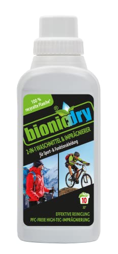 bionicdry 2-IN-1 Waschmittel und Imprägnierer für Sportkleidung und Funktionskleidung