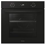 Haier ID SERIE 2 H6 ID2P3T1HTB Einbau-Backofen I Nische 60 cm I A+ I 78 Liter Volumen I 9 Funktionen I Umluft Beheizung mit Grill I Hydrolyse-Reinigung I Teleskopauszug